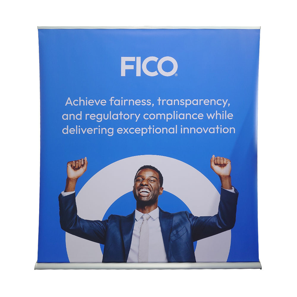 Wide Roller Banner - Achieve fairness, transparency, and regulatory compliance while delivering exceptional innovation