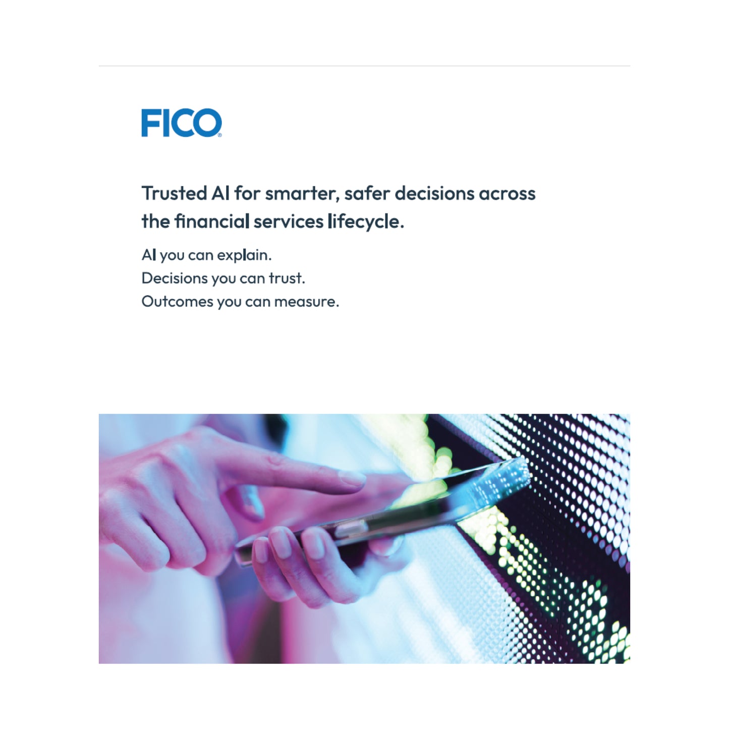 Wide Roller Banner - Trusted AI for smarter, safer decisions across the financial services lifecycle